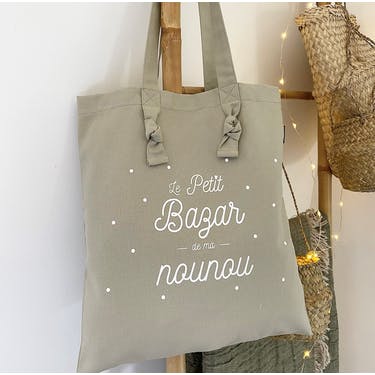 Tote bag à noeuds nounou
