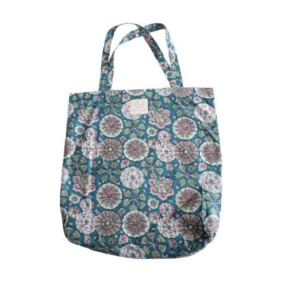 Tote bag imprimé fleuri roger en tissu