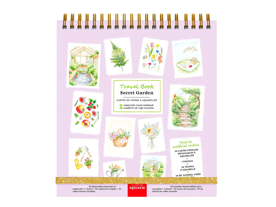 Travel Book aquarelle Secret Garden