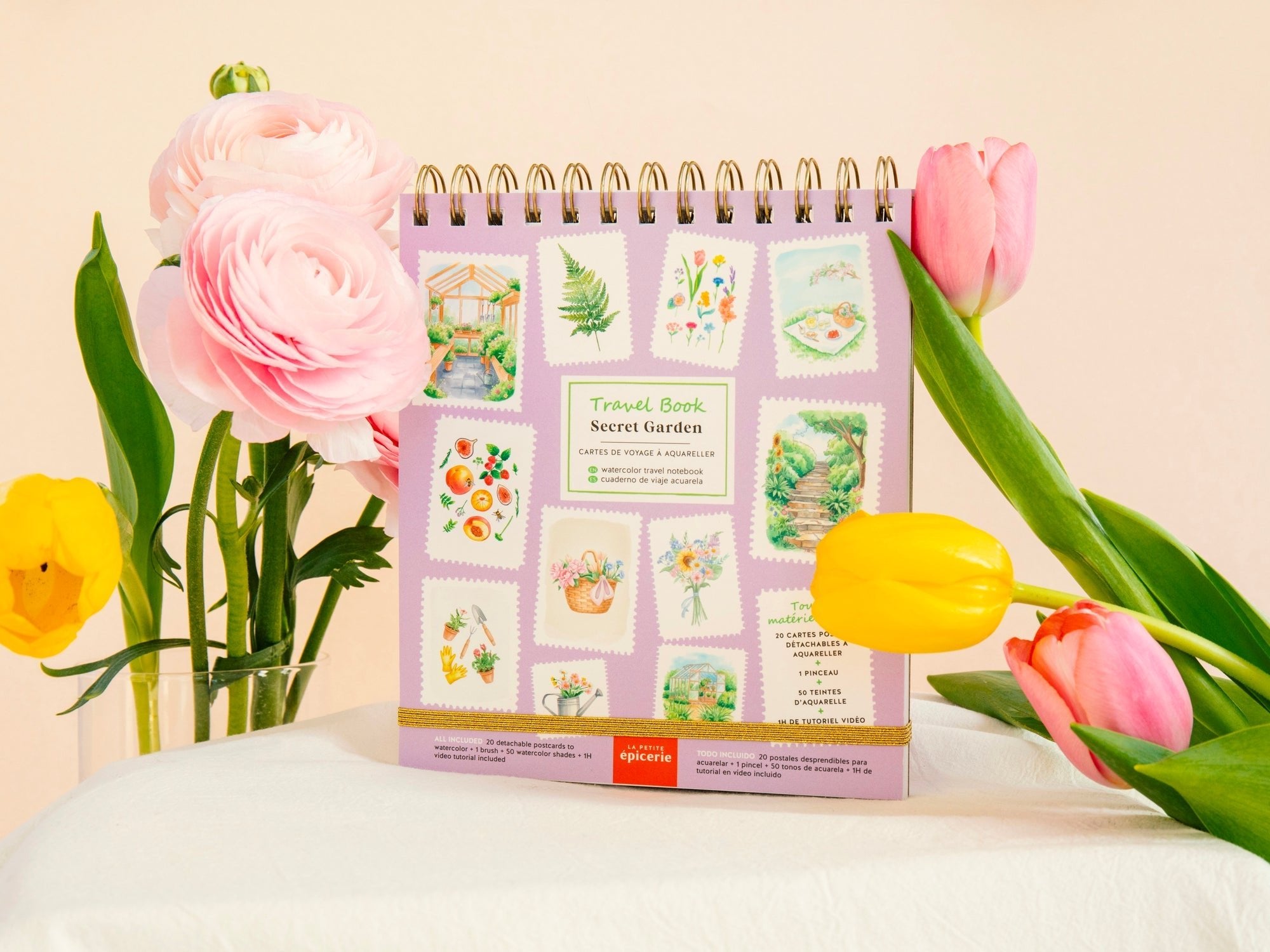 Travel Book aquarelle Secret Garden