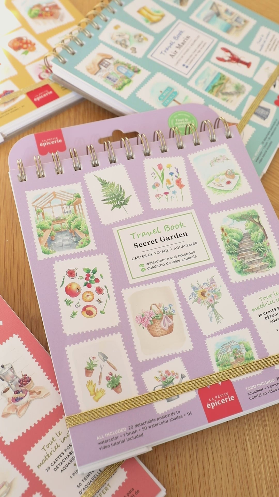 Travel Book aquarelle Secret Garden