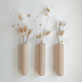 Trio de soliflores muraux en bois - Anso design