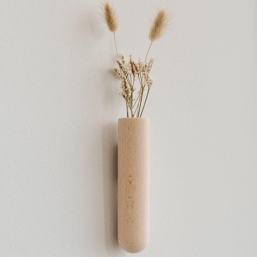 Trio de soliflores muraux en bois - Anso design