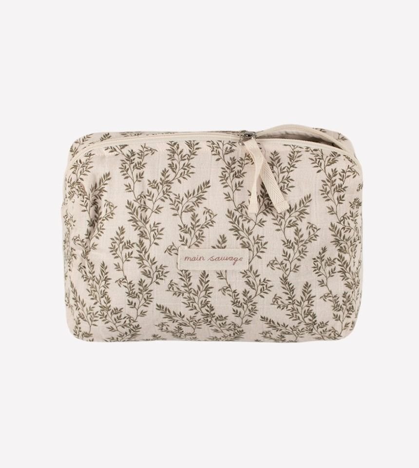Trousse de toilette bébé naissance bay leaves - main sauvage