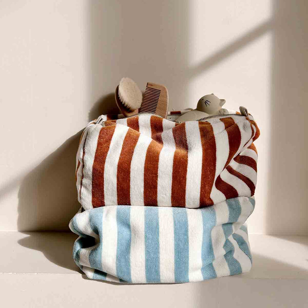 Trousse de toilette enfant éponge bleu ciel - Rose in April