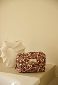 Trousse de toilette femme arabesque bordeaux en coton - Gabrielle Paris