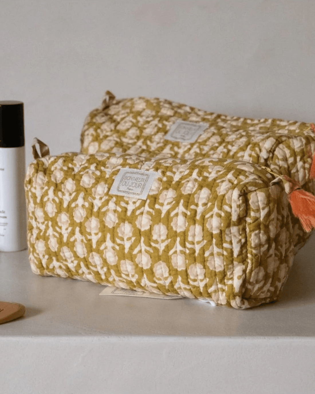 TROUSSE DE TOILETTE FEMME ISHA OLIVE - Bonheur du Jour Paris - Lili Margaret