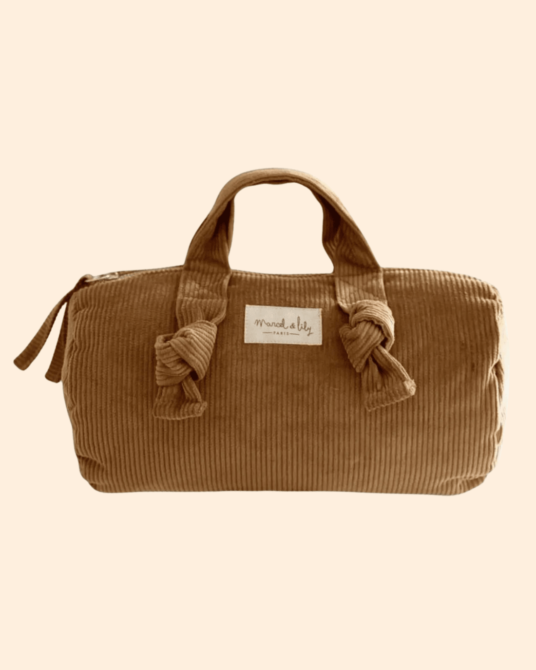 TROUSSE DE TOILETTE FEMME VELOURS CARAMEL - Marcel et Lily - Lili Margaret