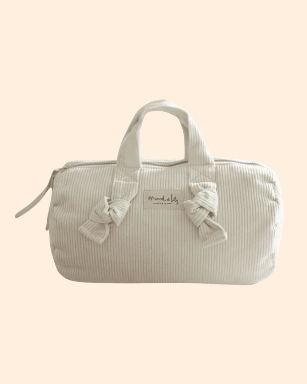 Trousse de toilette femme velours écru - marcel et lily