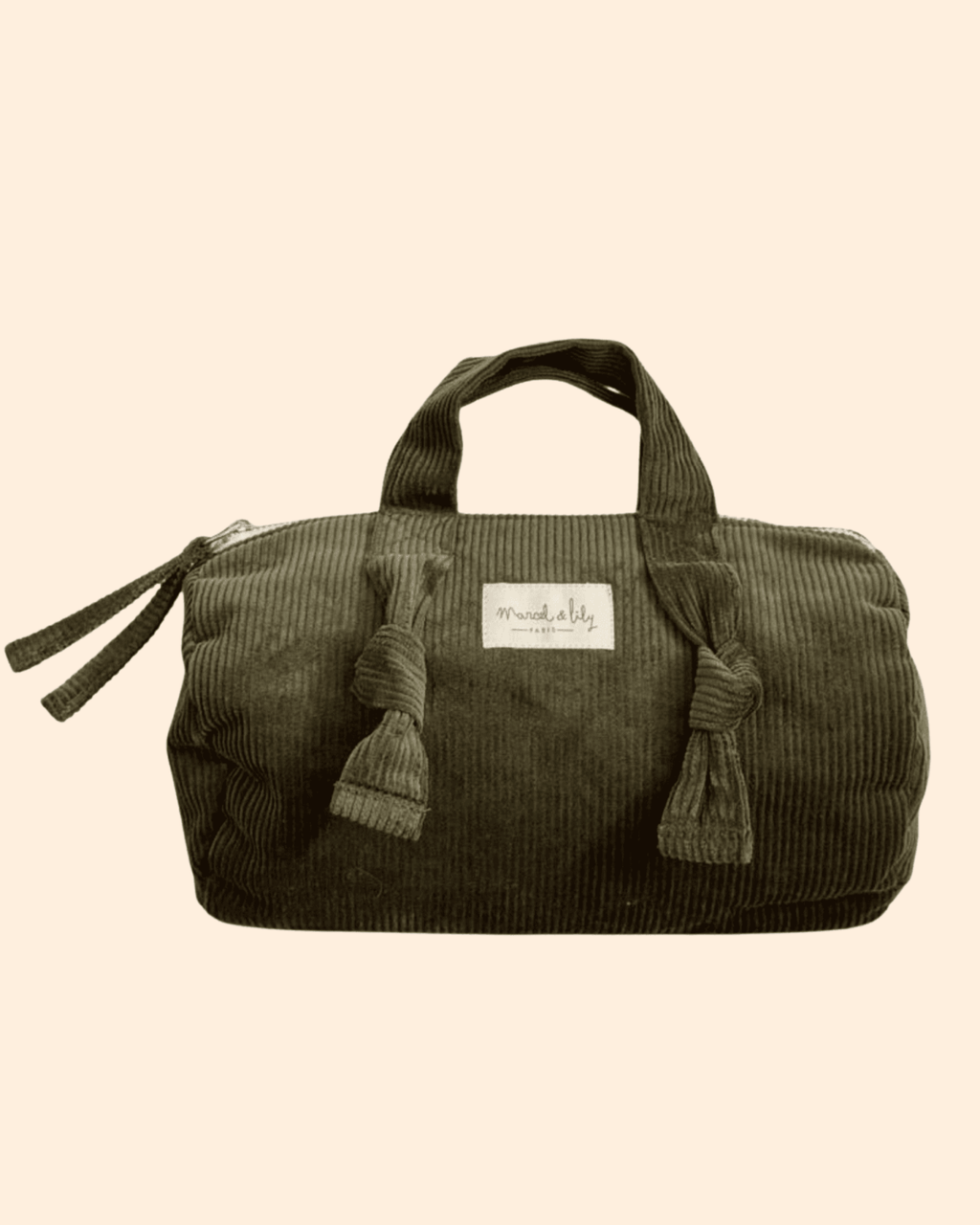 Trousse de toilette femme velours fougère - marcel et lily