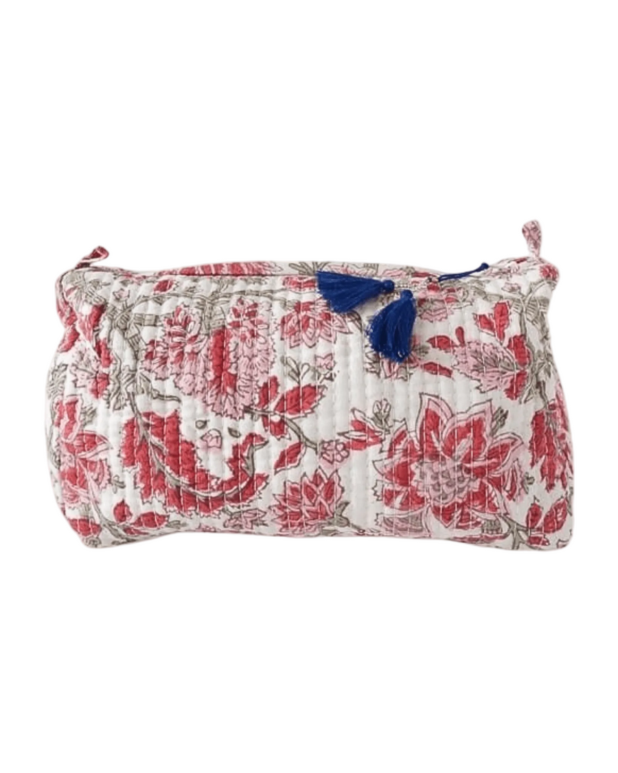 Trousse de toilette imprimée fleurie isana en tissu