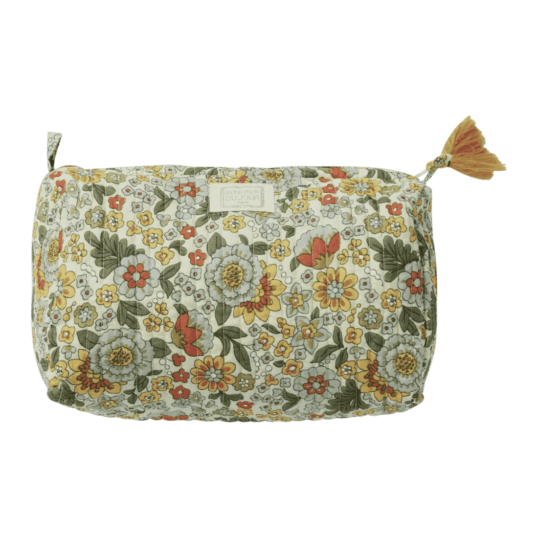 TROUSSE DE TOILETTE MATELASSÉE INDIRA AMAIA LIME - Bonheur du Jour - Lili Margaret