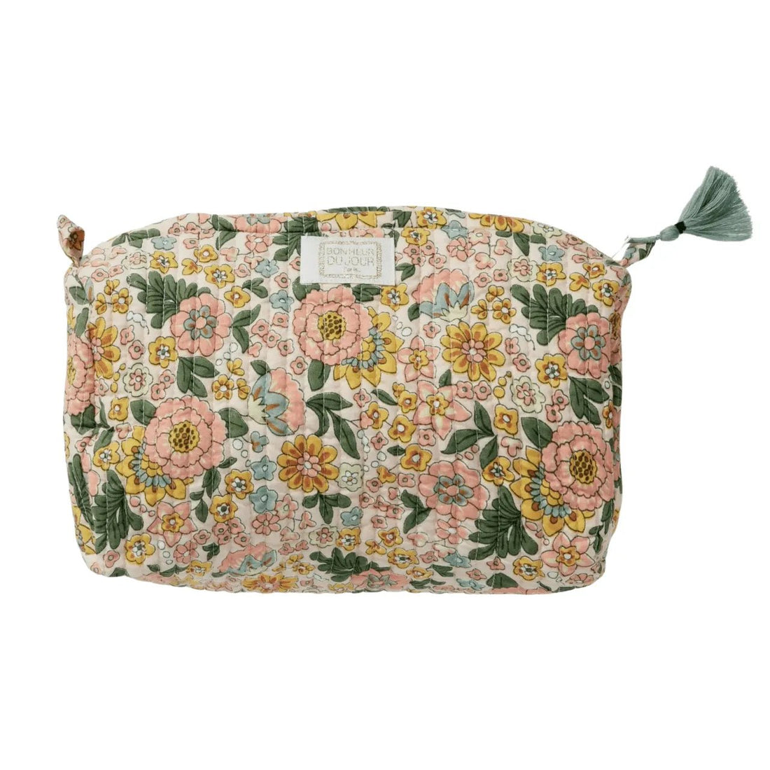 TROUSSE DE TOILETTE MATELASSÉE INDIRA AMAIA ROSE CORAIL - Bonheur du Jour - Lili Margaret