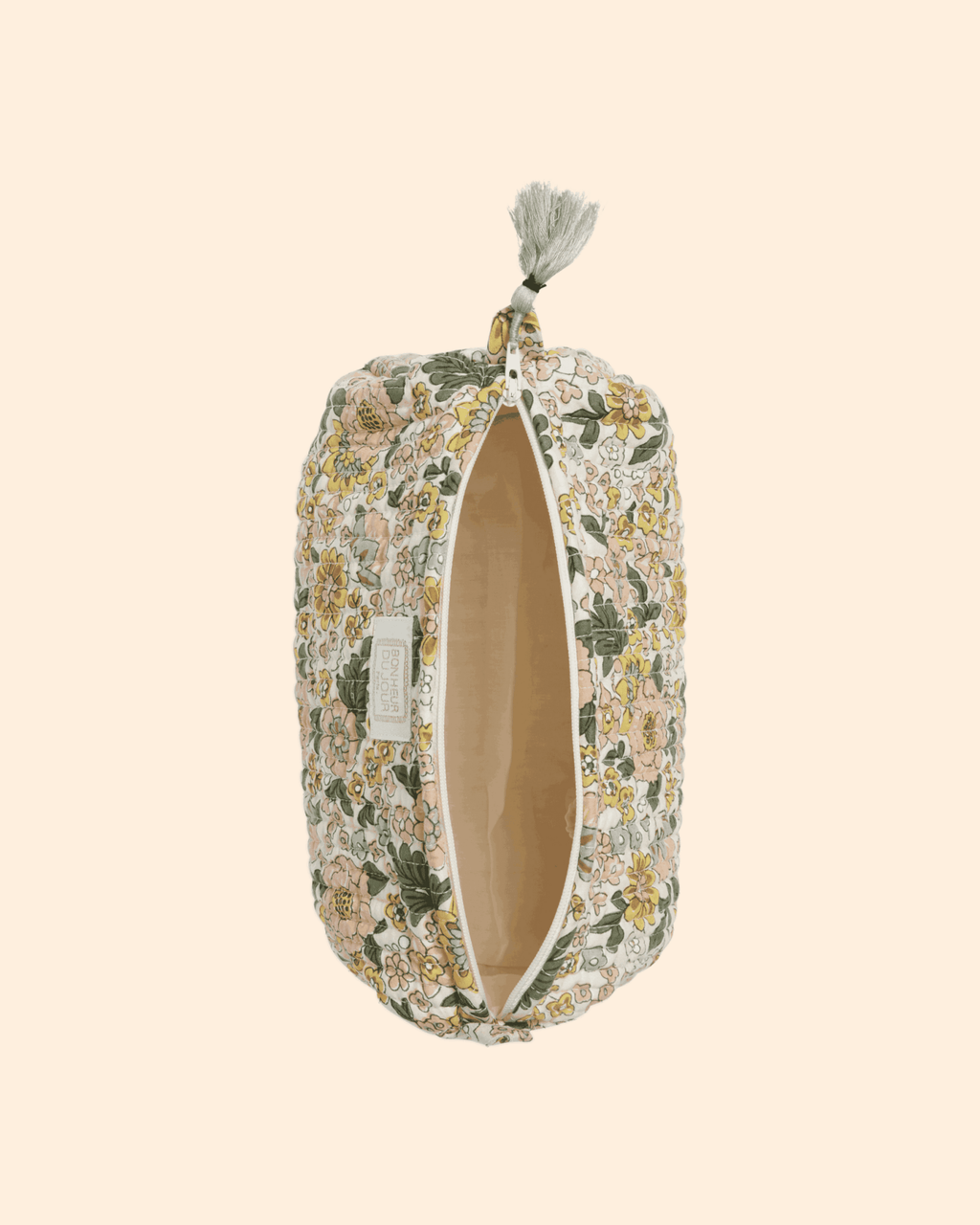 Trousse de toilette matelassée indira amaia rose corail - bonheur du jour
