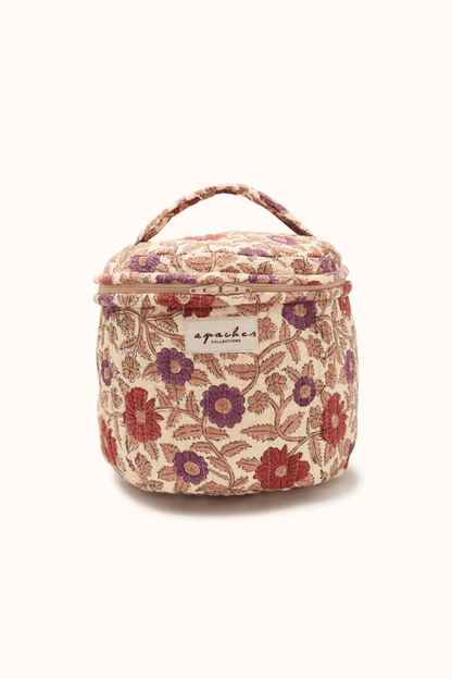 Trousse de toilette vanity Tara Cœur Macadamia Fire - Apaches Collections - Lili Margaret