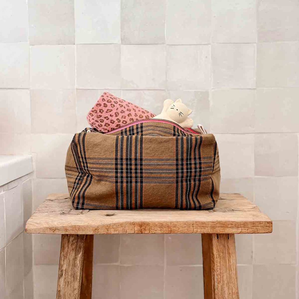 Trousse de toilette Vic Tartan - Rose in April