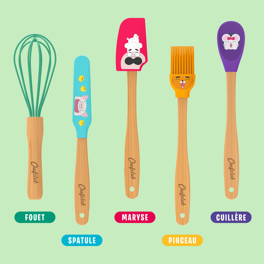Ustensiles de cuisine enfant - kit complet et ludique chefclub kids