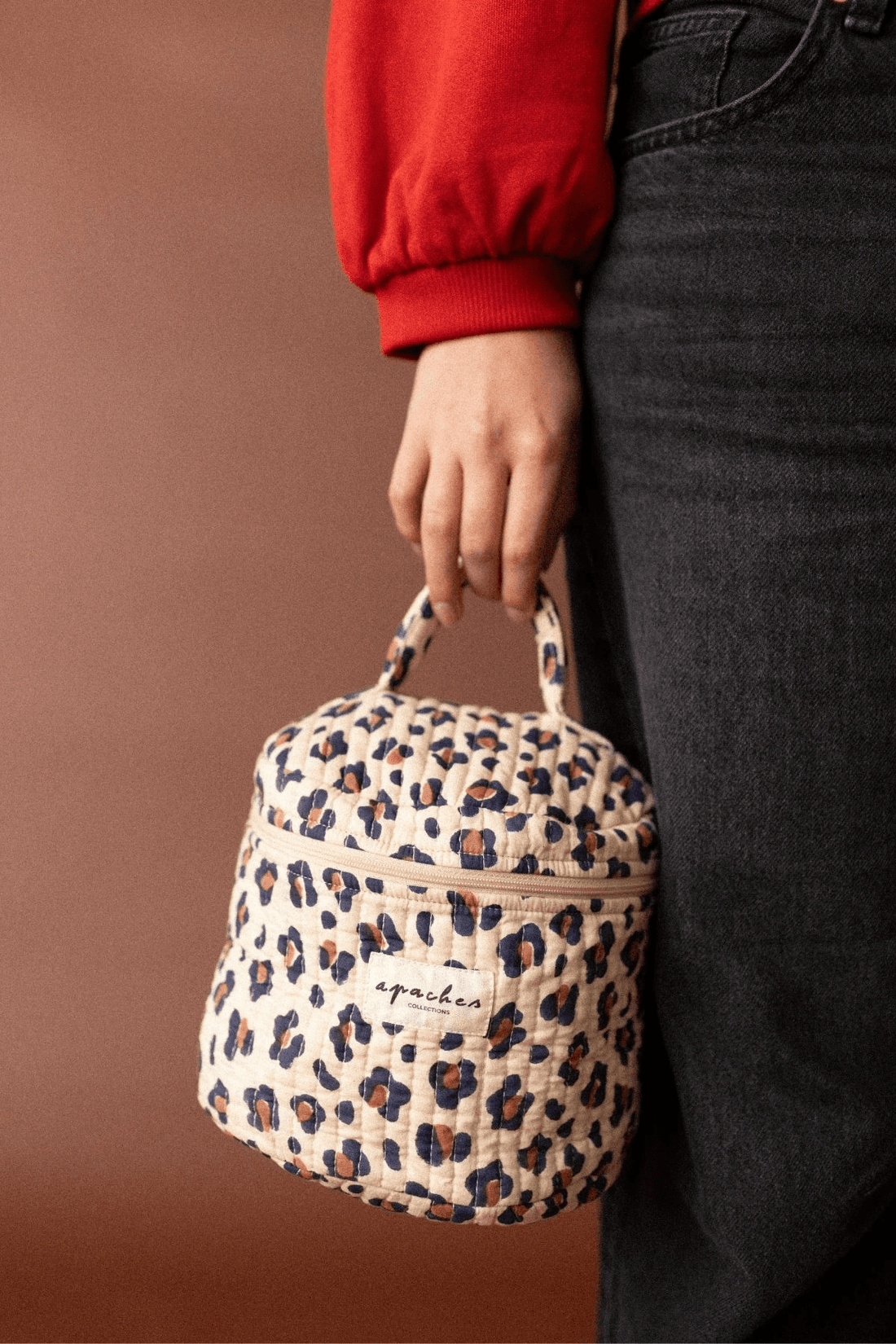 Vanity en tissu Léopard Macadamia - Apaches Collections