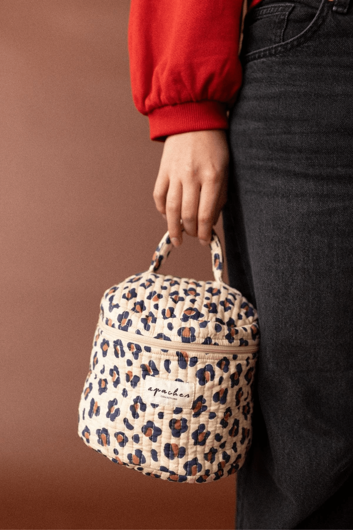 Vanity en tissu Léopard Macadamia - Apaches Collections