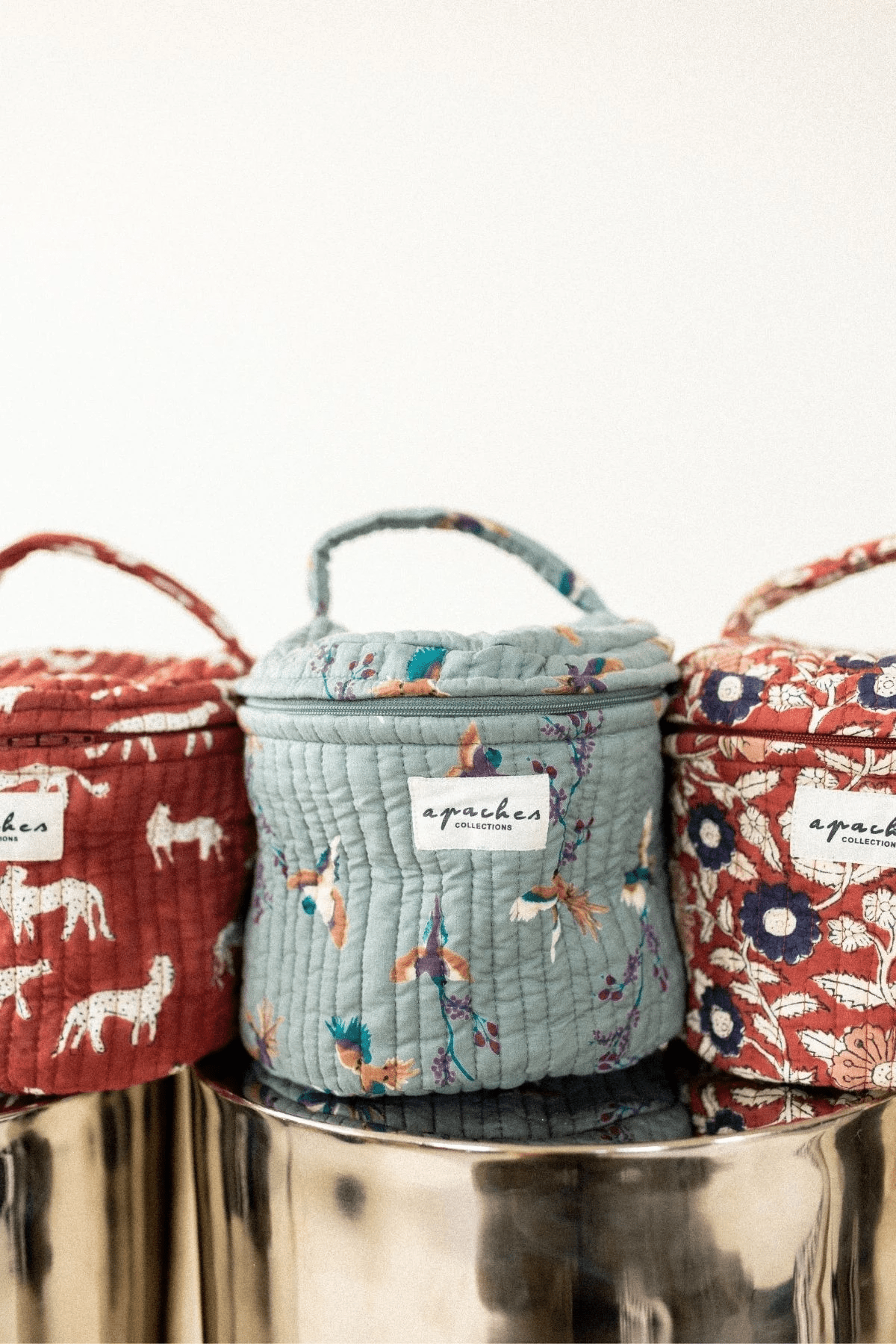 Vanity en tissu Tara Cerisier Grey - Apaches Collections - Lili Margaret