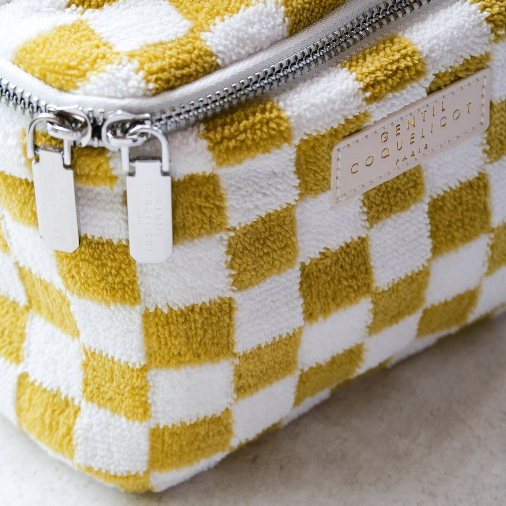 Vanity souple en éponge damier (5 coloris)