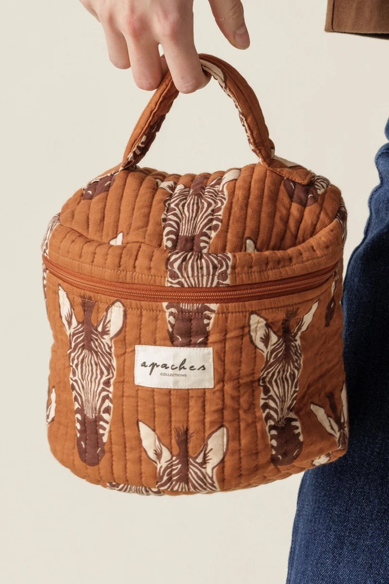Vanity souple en tissu Tara Zèbre brown