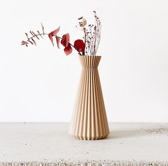 VASE DESIGN EN BOIS RECYCLÉ ISHI NATUREL - Minimum Design - Lili Margaret