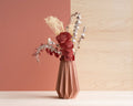 Vase terracotta en bois recyclé origami - minimum design