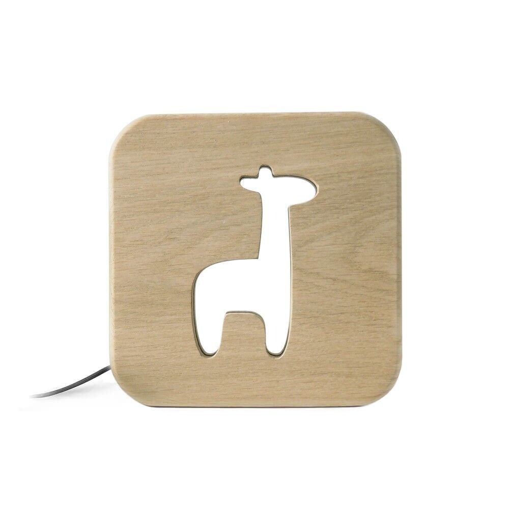 VEILLEUSE EN BOIS ENFANT GIRAFE - Gone&