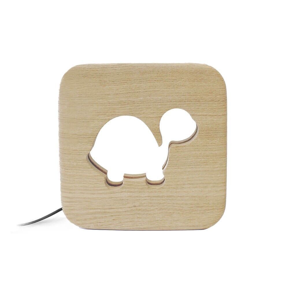 VEILLEUSE EN BOIS ENFANT TORTUE - Gone&