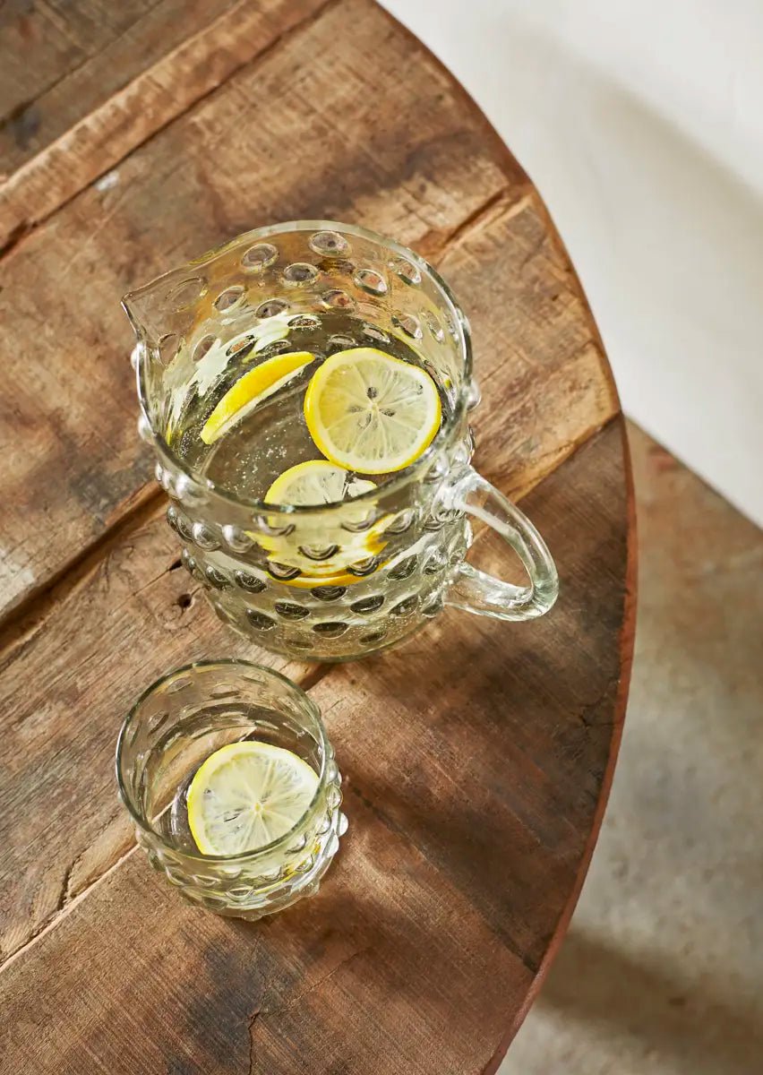 Verre à pois en verre recyclé - Madam Stoltz