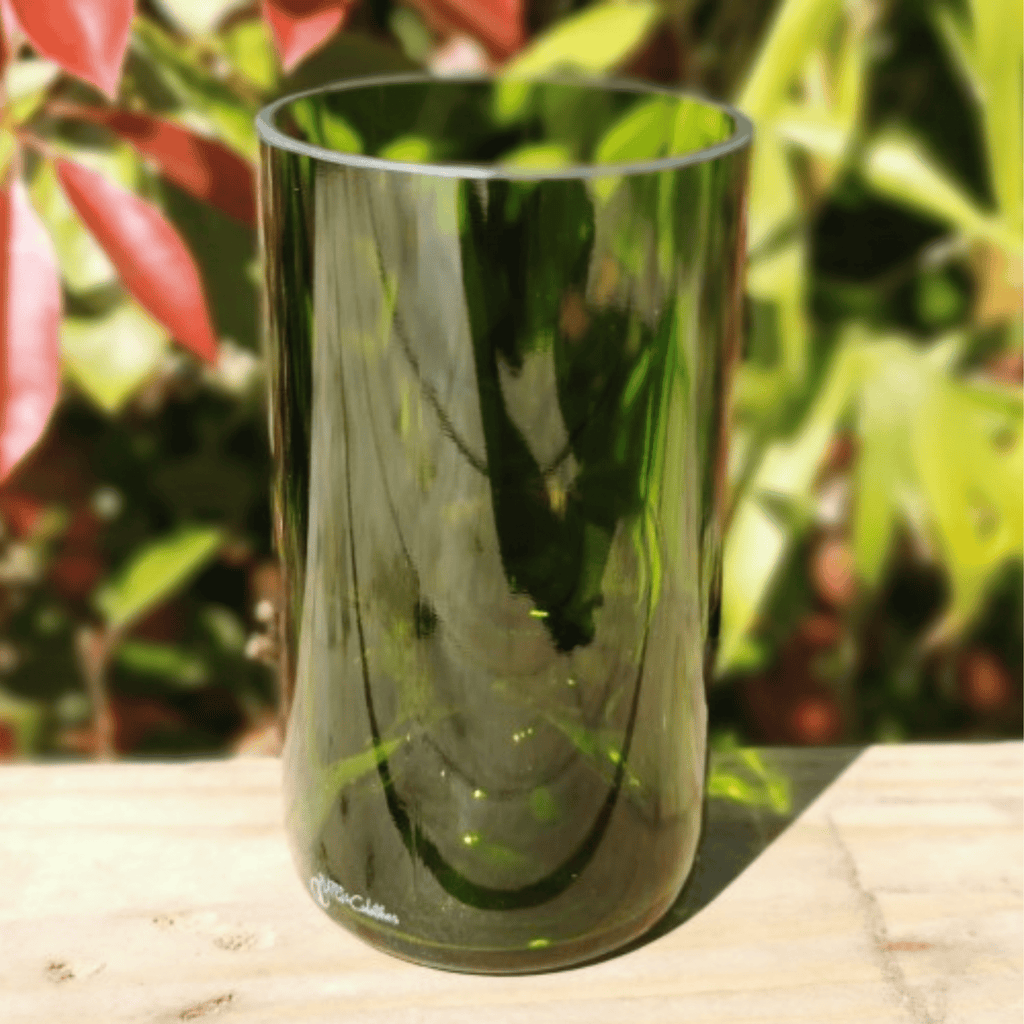 Verre cocktail vin recyclé vert - format long drink plates & culotées