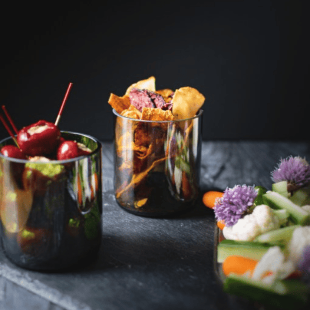 Verre bouteille vin recyclée brune - upcycling plates & culotées